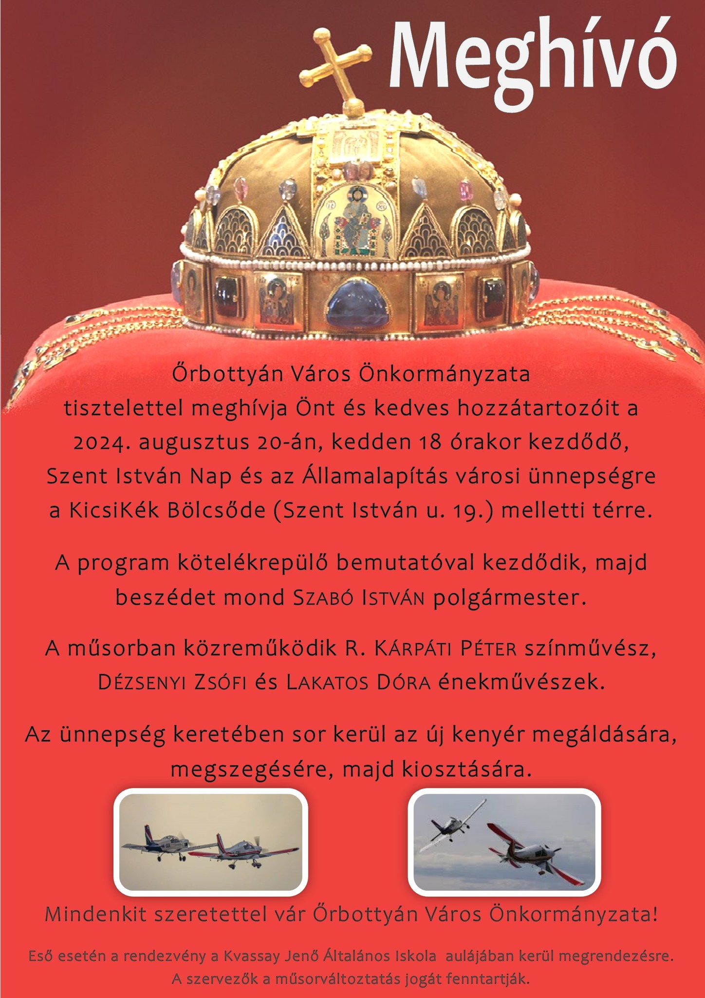 Őrbottyán 2024. augusztus 20. ünnepség